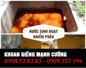 Xử lý giếng nước khoan bị nhiễm phèn